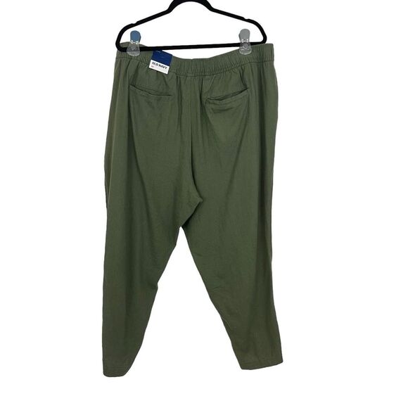 Old Navy Womens Size 2X Green Linen Blend Crop Pants New NWT - Picture 3 of 6